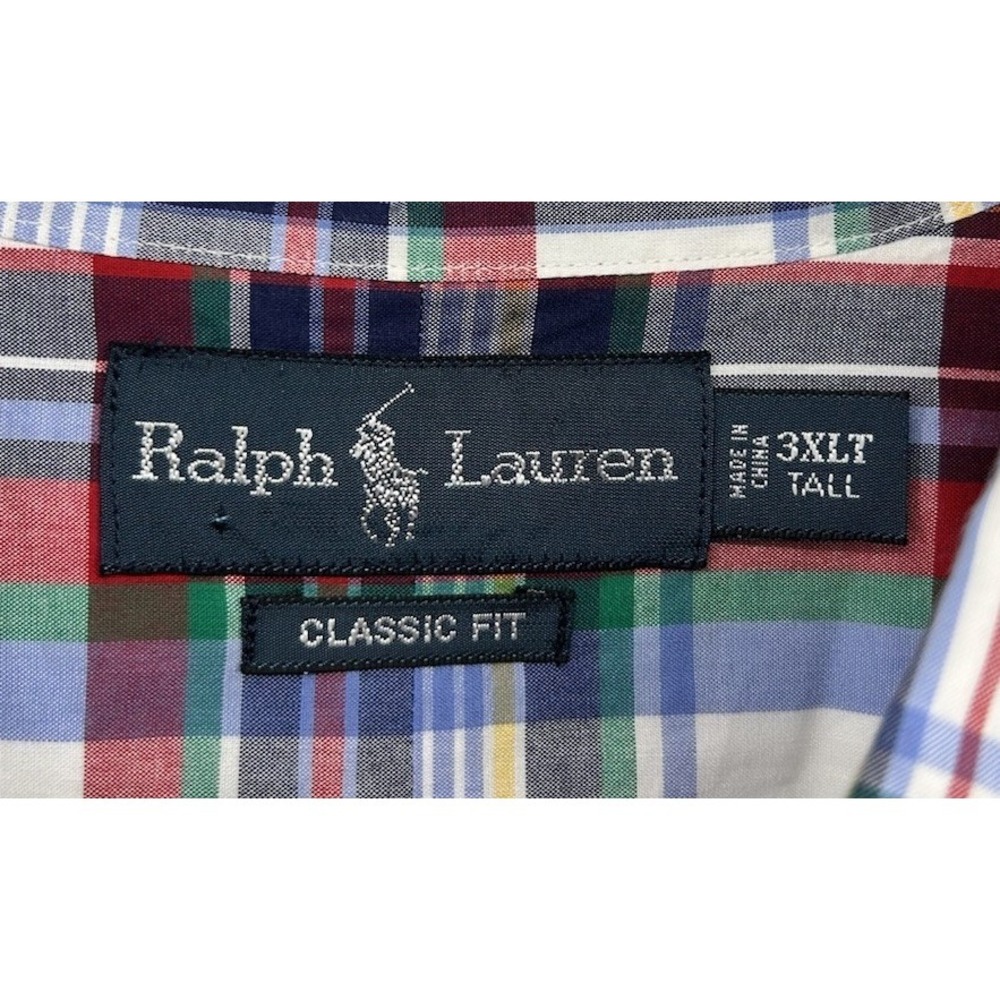 Polo Ralph Lauren Long Sleeve Button Down Multicolored Men's 3XLT Tall - Picture 3 of 4